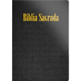 Segunda imagem do produto Bíblia Sagrada com Mapas | ARC | Letra Grande | Capa Semiluxo Preta