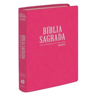 Bíblia Sagrada com Mapas | RC Gigante | Capa Semiluxo Rosa