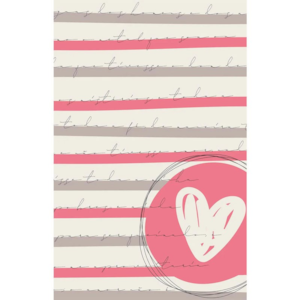 Segunda imagem do produto Bíblia Sagrada Coração Rosa Listrado | ARC | Letra Normal | Capa Dura