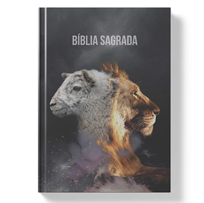 Bíblia Sagrada Cordeiro e Leão | NAA Letra Normal | Capa Dura