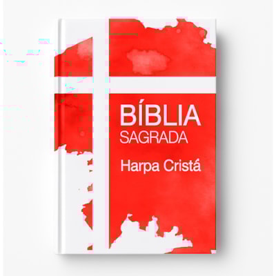 Bíblia Sagrada Cruz | ARC | Harpa Cristã | Capa Dura