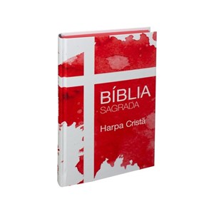 Bíblia Sagrada Cruz | ARC | Harpa Cristã | Capa Dura