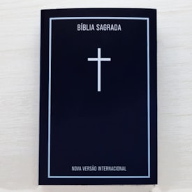 Segunda imagem do produto Bíblia Sagrada Cruz Azul | NVI | Capa Brochura