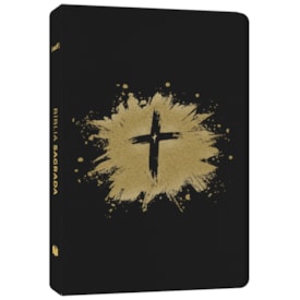 Bíblia Sagrada Cruz Dourada | ACF | Letra Maior | Capa Luxo