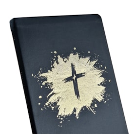 Segunda imagem do produto Bíblia Sagrada Cruz Dourada | ACF | Letra Maior | Capa Luxo