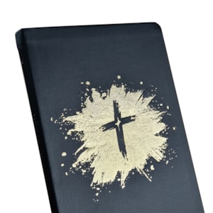 Segunda imagem do produto Bíblia Sagrada Cruz Dourada | ACF | Letra Maior | Capa Luxo