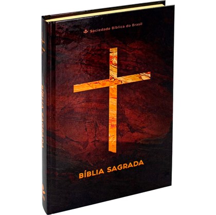 Bíblia Sagrada Cruz Mármore | ARC | Letra Normal | Capa Dura Evangelismo