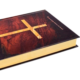 Segunda imagem do produto Bíblia Sagrada Cruz Mármore | ARC | Letra Normal | Capa Dura Evangelismo