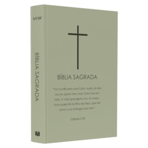 Bíblia Sagrada Cruz | NVI | Letra Normal | Capa Dura Verde
