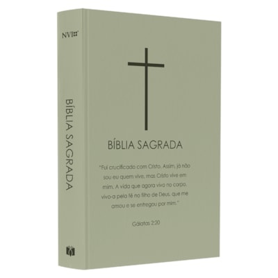 Bíblia Sagrada Cruz | NVI | Letra Normal | Capa Dura Verde