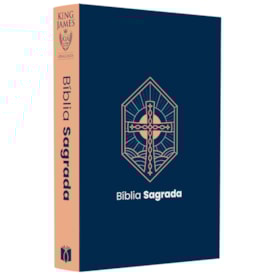 Bíblia Sagrada Cruz Vitral | KJA  | Letra Maior | Capa Dura