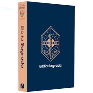 Bíblia Sagrada Cruz Vitral | KJA  | Letra Maior | Capa Dura