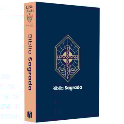 Bíblia Sagrada Cruz Vitral | KJA  | Letra Maior | Capa Dura