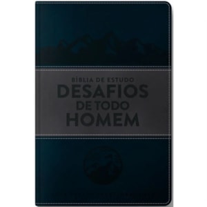 Segunda imagem do produto Bíblia Sagrada de Estudo Desafios de Todo Homem | NVT | Azul