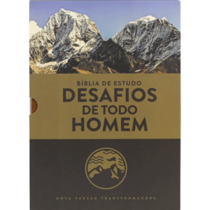 Segunda imagem do produto Bíblia Sagrada de Estudo Desafios de Todo Homem | NVT | Marrom