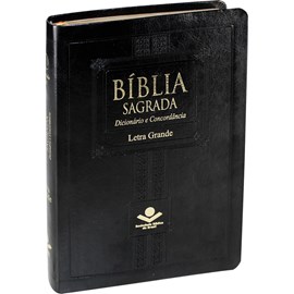 Bíblia Sagrada Dicionário e Concordância | ARA | Letra Grande | Preta Luxo