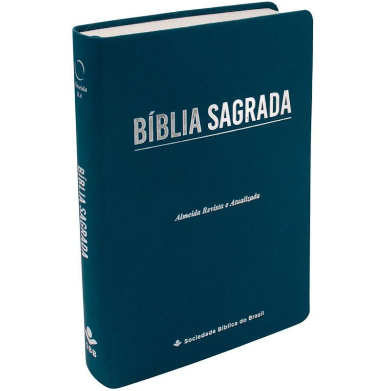 Bíblia Sagrada Economica Ara Letra Gigante Capa Azul Luxo