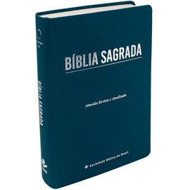 Bíblia Sagrada Economica | ARA | Letra Gigante | Capa Azul Luxo