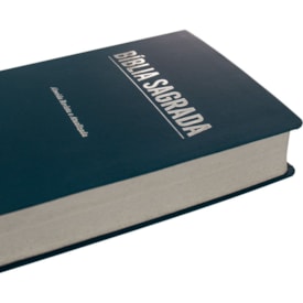 Segunda imagem do produto Bíblia Sagrada Economica | ARA | Letra Gigante | Capa Azul Luxo
