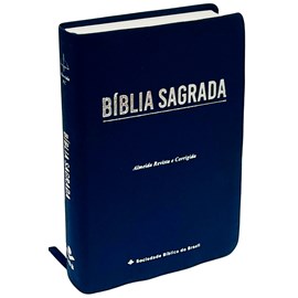 Bíblia Sagrada Economica | ARC | Letra Gigante | Capa Azul Luxo
