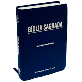 Segunda imagem do produto Bíblia Sagrada Economica | ARC | Letra Gigante | Capa Azul Luxo