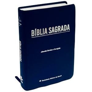 Segunda imagem do produto Bíblia Sagrada Economica | ARC | Letra Gigante | Capa Azul Luxo