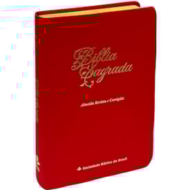 Bíblia Sagrada Economica | ARC | Letra Gigante | Capa Vermelho Luxo