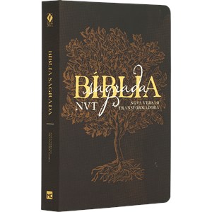 Bíblia Sagrada Éden Marrom | NVT | Letra Grande | Capa Dura Soft Touch