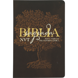 Bíblia Sagrada Éden Marrom | NVT | Letra Grande | Capa Dura Soft Touch