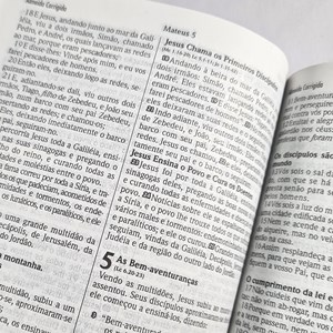 Bíblia Sagrada Edição Comparativa | ARC e NVI | Letra Média | Capa Luxo Flor de Henna