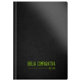Bíblia Sagrada Edição Comparativa | ARC e NVI | Letra Média | Capa Luxo Fresh Preta