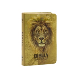Bíblia Sagrada | Edição de Bolso| NAA | Capa Semiflexível Leão Dourado
