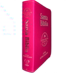 Segunda imagem do produto Bíblia Sagrada em Espanhol | RVT | Letra Super Gigante | Luxo Pink