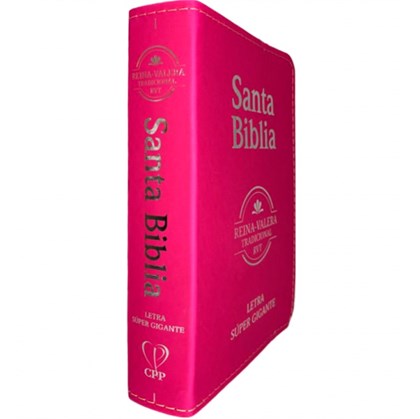 Bíblia Sagrada em Espanhol | RVT | Letra Super Gigante | Luxo Pink