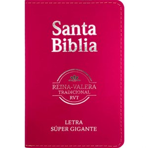 Bíblia Sagrada em Espanhol | RVT | Letra Super Gigante | Luxo Pink