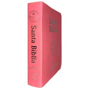 Segunda imagem do produto Bíblia Sagrada em Espanhol | RVT | Letra Super Gigante | Luxo Rosa