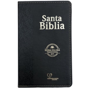 Bíblia Sagrada em Espanhol RVT | Preta C/ Dourado Raminhos