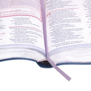 Bíblia Sagrada Entre Meninas e Deus | Letra Normal | NTLH | Capa Primavera Jeans Pink Luxo
