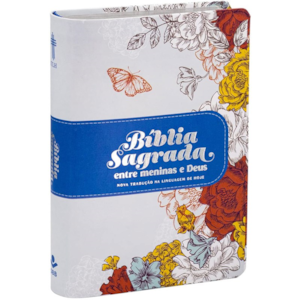 Segunda imagem do produto Bíblia Sagrada Entre Meninas e Deus | NTLH | Letra Normal | Capa Luxo Magnólia