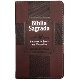 Bíblia Sagrada Estrela Harpa Avivada | ARC | Letra Ultragigante | Capa Bordô