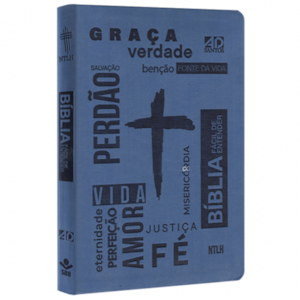 Segunda imagem do produto Bíblia Sagrada Fácil de Entender | NTLH Letra Normal | Capa Cruz Azul