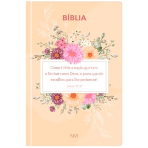 Bíblia Sagrada Feliz é a Nação | NVI | Letra Normal | Capa Dura