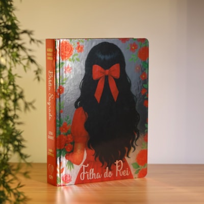 Segunda imagem do produto Bíblia Sagrada Filha do Rei | ARC | Letra Gigante | Harpa Avivada e Corinhos | Capa Dura Vermelha