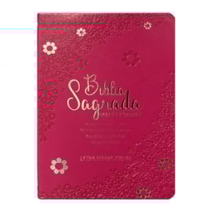 Bíblia Sagrada Floral Margarida | ARC | Hipergigante | Harpa Avivada e Corinhos | Capa Luxo Pink