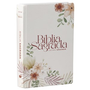 Bíblia Sagrada Floral Rosê | NVI | Letra Grande | Capa Dura