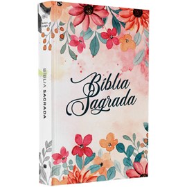 Bíblia Sagrada Flores | ARC | Letra Normal | Capa Brochura