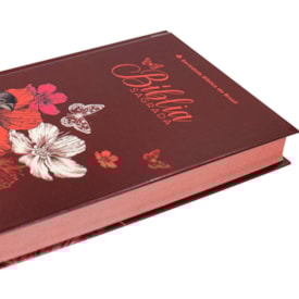Segunda imagem do produto Bíblia Sagrada Flores | ARC | Letra Normal | Capa Dura Evangelismo