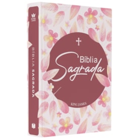 Bíblia Sagrada Flores | King James | Letra Normal | Capa Brochura