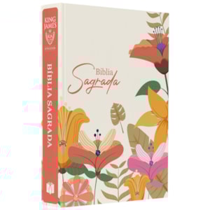 Bíblia Sagrada Flores | KJA  | Letra Maior | Capa Dura