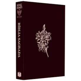 Bíblia Sagrada Flores | KJA  | Letra Maior | Capa Dura Vinho